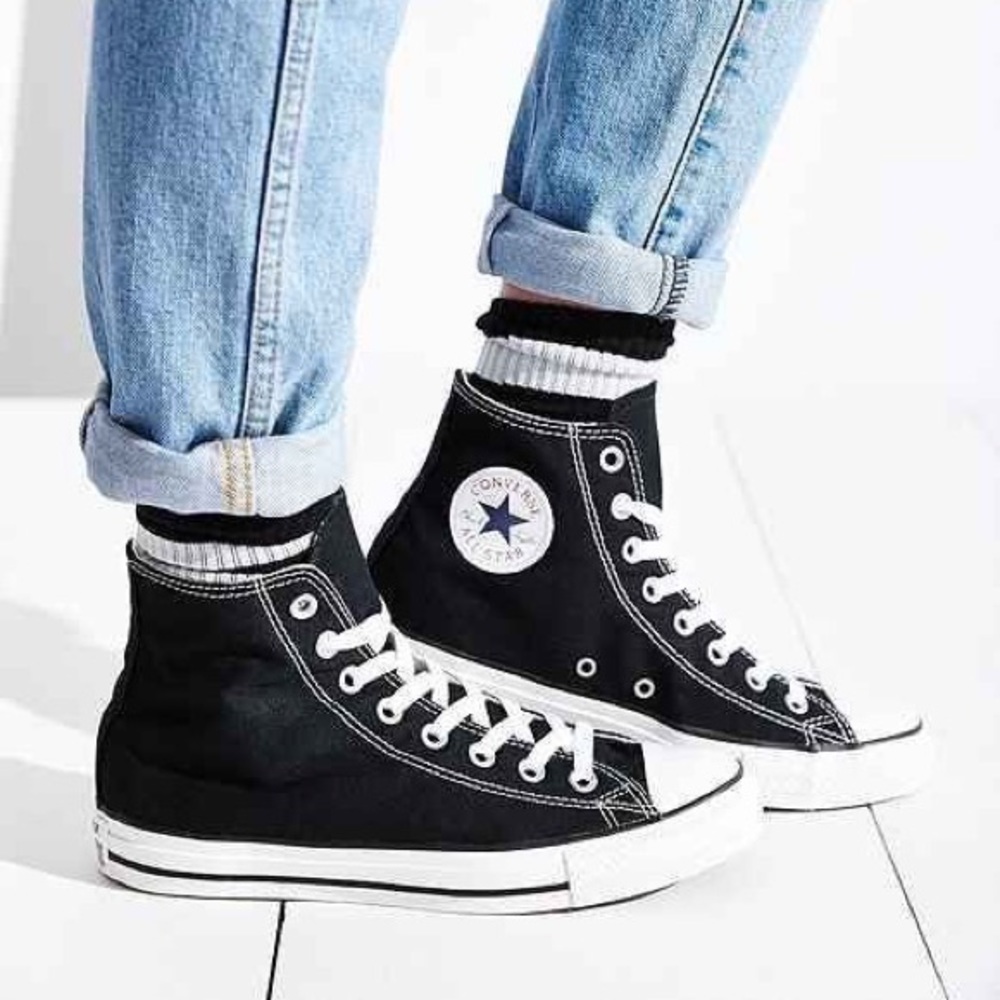 Converse black high top